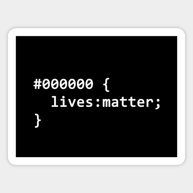 Black Lives Matter Magnet by YiannisTees